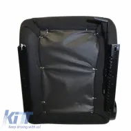 Bucket Seats Zeus PVC Black with Red Stitching and Carner Logo Pair 2 Pcs-image-6293678