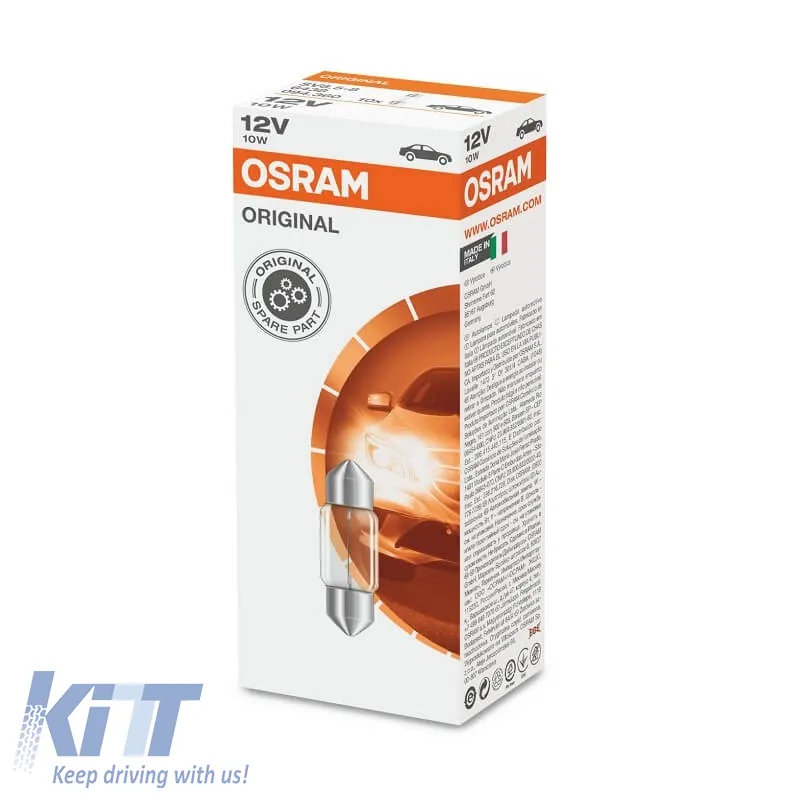 Bulb Festoon 31mm C10W SV8.5-8 12V 10W Osram 6438 1pc