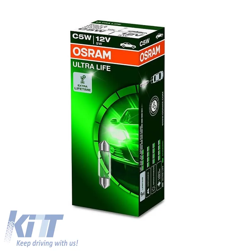 Bulb Festoon 36mm C5W SV8.5-8 12V 5W Ultra Life Osram 6418ULT 1pc