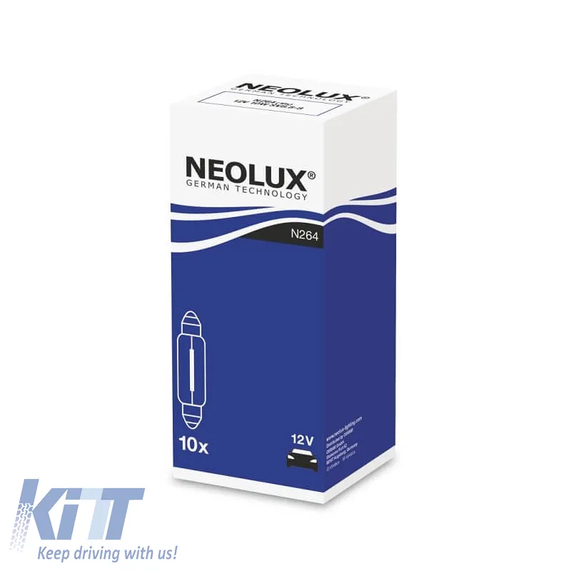 Bulb Festoon 41mm C10W SV8.5-8 12V 10W Neolux by Osram N264 1pc