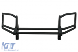 image-41-BullBar Front Guard suitable for Mercedes G-Class Facelift W463 G63 Design (2018-2022) Stainless Steel Piano Black