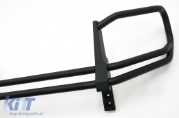 BullBar Front Guard suitable for Mercedes G-Class Facelift W463 G63 Design (2018-2022) Stainless Steel Piano Black-image-6095407