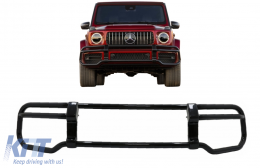 BullBar Guard Noir pour Mercedes G Facelift W463 W464 G63 18+ Inox-image-6073385