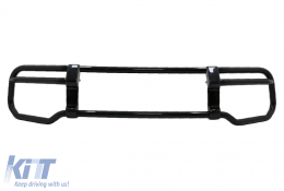 image-75-BullBar Guard suitable for Mercedes G-Class Facelift W463 W464 G63 (2018-up) Stainless Steel Piano Black