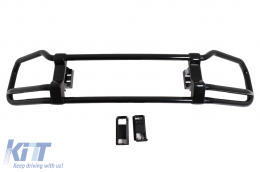 BullBar Inox pour Mercedes G Facelift W463 W464 G63 18+ Noir Brillant-image-6097322