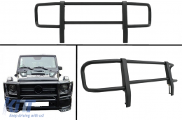BullBar suitable for Mercedes G-Class W463 (1989-2018) Black only for G63 G65 Bumper-image-6045833