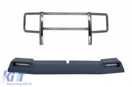 image-9-BullBar with LED Front Roof Spoiler suitable for Mercedes G-Class W463 (1989-2018) G63 G65 6x6 Design