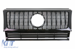 Bumper for Mercedes G-Class W463 89-17 Grille G65 GT-R Panamericana Look-image-6038610