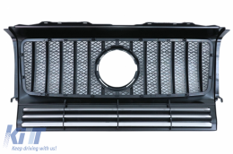 Bumper for Mercedes G-Class W463 89-17 Grille G65 GT-R Panamericana Look-image-6038612