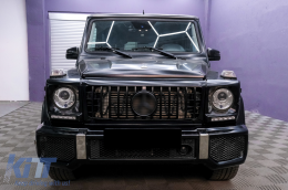 Bumper for Mercedes G-Class W463 89-17 Grille G65 GT-R Panamericana Look-image-6088976