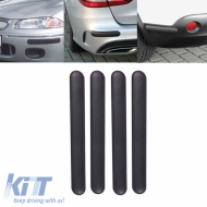 Bumper Guard Protection 50cm x 4.9cm Black Mat 4 Pcs Lohmann Tape