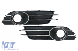 Bumper Lower Grille Side Grilles suitable for Audi A6 C7 4G (2012-2015) - SGAUA64GWH