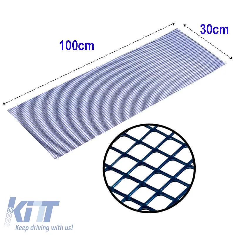 Bumper Mesh Universal Aluminium 100x30cm Blue 1 Pc