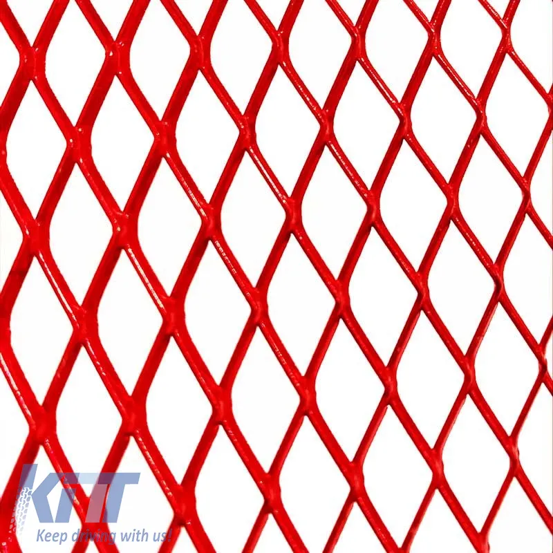 Bumper Mesh Universal Aluminium 100x30cm Red 1 Piece