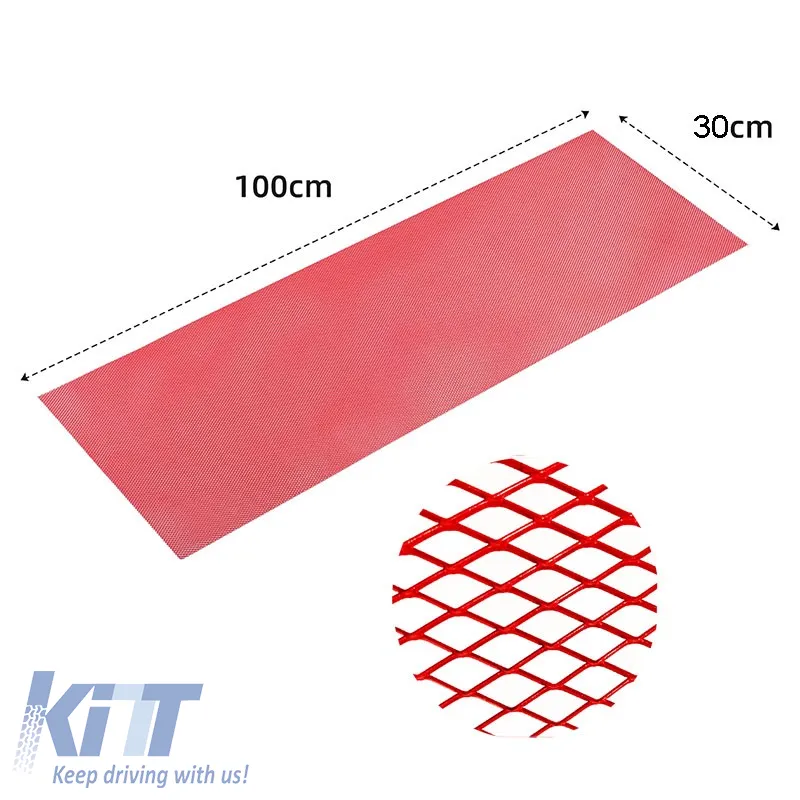 Bumper Mesh Universal Aluminium 100x30cm Red 1 Piece