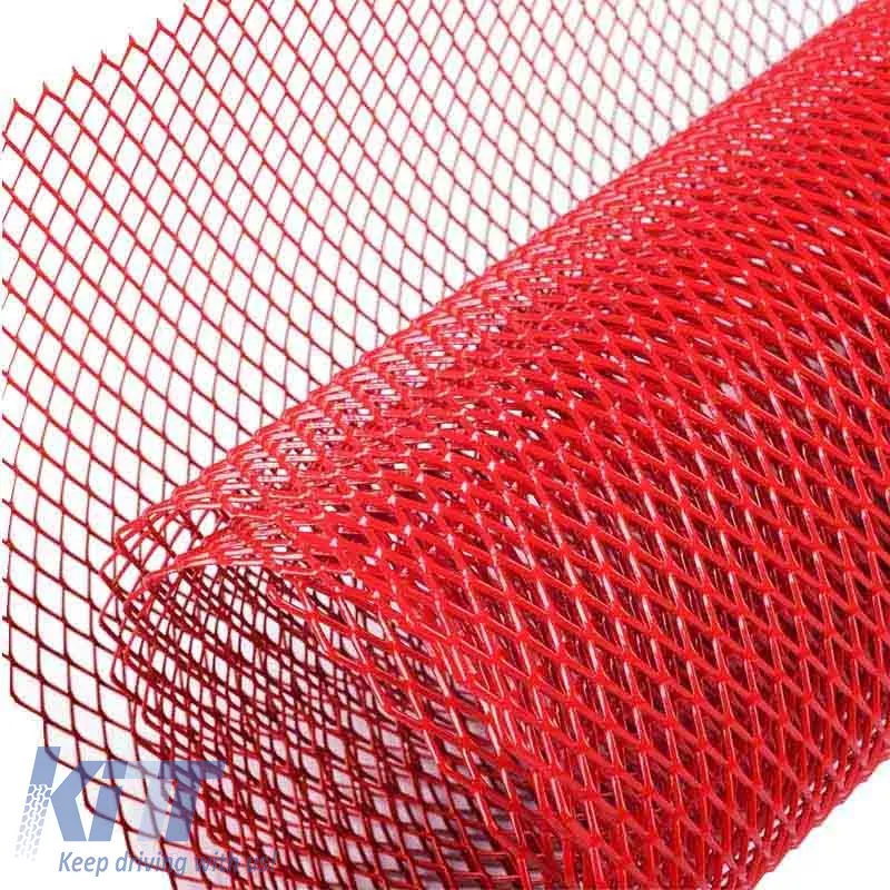 Bumper Mesh Universal Aluminium 120x20cm Red 1 Pc