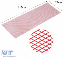 Bumper Mesh Universal Aluminium 120x20cm Red 1 Pc-image-6309090