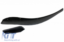 Bumper Splitters Fins Aero Side Vent Canards suitable for Mercedes Benz CLA W117 C117 X117 (2013-2016) CLA45 A-Design Carbon Film-image-6036385