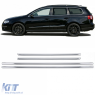 Bumper strips trim strips door strips set 4-piece for VW Passat B6 3C 2005-2010