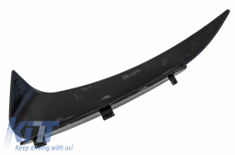 Bumper Valance Diffuser with Rear Bumper Flaps suitable for Mercedes C-Class C205 A205 Coupe Cabriolet (2014-2019) Facelift C63S Design All Black-image-6073243