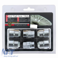 Butzi Premium lopásgátló kerékcsavar készlet 6 db, egyedi kulccsal, GG típus, M14x1.50, T19/21-image-6294844