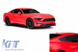 
C-oszlop rácspár és Hátsó ablakrács, Ford Mustang Mk6 VI 15-19 modellekhez, fekete-image-6048379