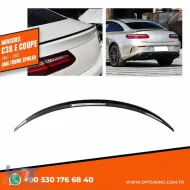 image-47-C238 E Coupe A Design Stražnji Spojler Prtljažnika Piano Crni ABS / 2017-2020