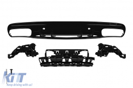 C63-style diffuser suitable for A Design rear bumper suitable for Mercedes C-Class W205 2014-2020 -оо--оо- - ABMERA6009180