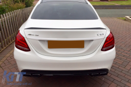 C63 type trunk spoiler suitable for Mercedes C-Class W205 2013-2020, unpainted-image-6227768
