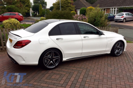 C63 type trunk spoiler suitable for Mercedes C-Class W205 2013-2020, unpainted-image-6227769