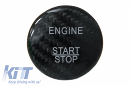 Cache intérieur bouton démarrage pour Mercedes W176 W246 W205 W204 carbone-image-6063225