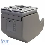 Caja de almacenamiento para reposabrazos de consola central gris adecuada para Mercedes V-Class W447-image-6204646