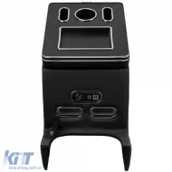 Caja de almacenamiento para reposabrazos de consola central negra adecuada para Mercedes V-Class W447-image-6204760