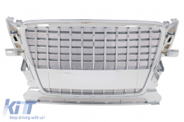 image-45-Calandre avant pour Audi Q5 8R 2008-2011 Grille Chrome