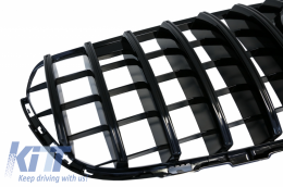 Calandre centrale avant pour Mercedes GLC X253 C253 15-18 GT R Panamericana Look-image-6042751
