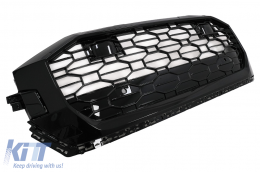 Calandre Centrale pour Audi Q8 2018-2023 Sport Design Noir Brillant-image-6092169