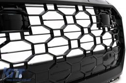 Calandre Centrale pour Audi Q8 2018-2023 Sport Design Noir Brillant-image-6092171