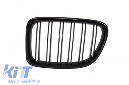 Calandre Centrale pour BMW X1 E84 2009-2014 Noir Brillant Double Stripe Look-image-5993398