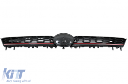 Calandre centrale pour VW Golf 7 VII 5G 13-17 Bande rouge GTI Design-image-6084294