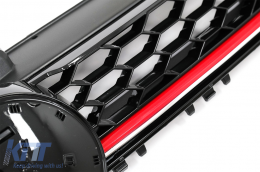 Calandre centrale pour VW Golf 7 VII 5G 13-17 Bande rouge GTI Design-image-6084295