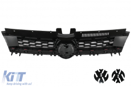 Calandre centrale pour VW Golf 7 VII 5G 13-17 Bande rouge GTI Design-image-6084296
