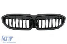 image-79-Calandre Grilles Rein pour BMW 3 G20 G21 2019-2022 Sport Look Noir Brillant