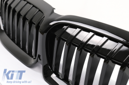 Calandre Grilles Rein pour BMW 3 G20 G21 2019-2022 Sport Look Noir Brillant-image-6111212