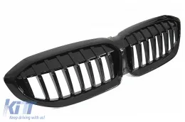 image-47-Calandre Grilles Rein pour BMW 3 G20 G21 2019-2022 Sport Look Noir Brillant