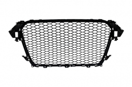 Calandre pour Audi A4 B8 Facelift 12-15 RS Look Noir Brillant Avec et Sans PDC-image-6017936