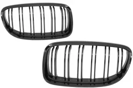 image-27-Calandre pour BMW E90 E91 LCI Série 3 08-11 Grille Double Stripe M Design Noir