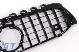Calandre pour Mercedes A W177 V177 04.18-22 GT-R Panamericana Look Noir-image-6042627