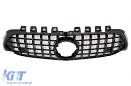 Calandre pour Mercedes A W177 V177 04.18-22 GT-R Panamericana Look Noir-image-6042628