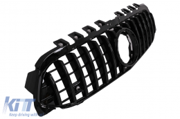 Calandre pour Mercedes A W177 V177 04.18-22 GT-R Panamericana Look Noir-image-6042629