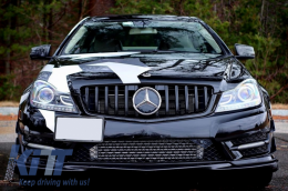 Calandre pour Mercedes C W204 S204 Limo Station Wagon 07-14 GT-R Panamericana Look-image-6042942